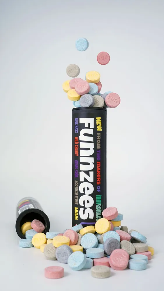 A Funnzees tube spilling tarts