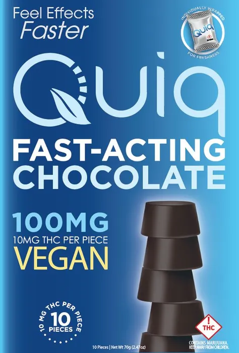 Quiq Fast-Acting Chocolate 100mg package